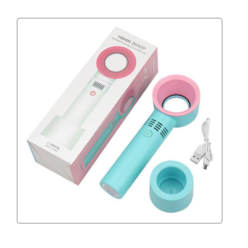Portable 360° Bladeless Mini Fan For Eyelash Drying And Cooling Usb Rechargeable Handheld And Quiet