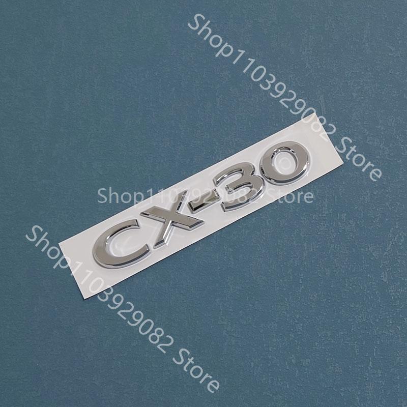 for Mazda CX-30 black front logo, middle grille sticker, CX30 rear logo, luggage compartment logo accessory sticker carbon fiber AA48