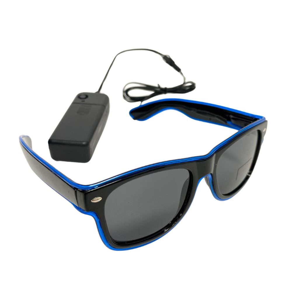 Glowing glasses LED gadget party funny blue frames St. Andrew's Day