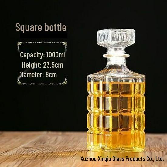 Crystal Whiskey & Wine Glass Bottles - Sealed & Empty for Homebrew