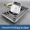 FengZhi Stainless Steel Rectangular Serving Tray