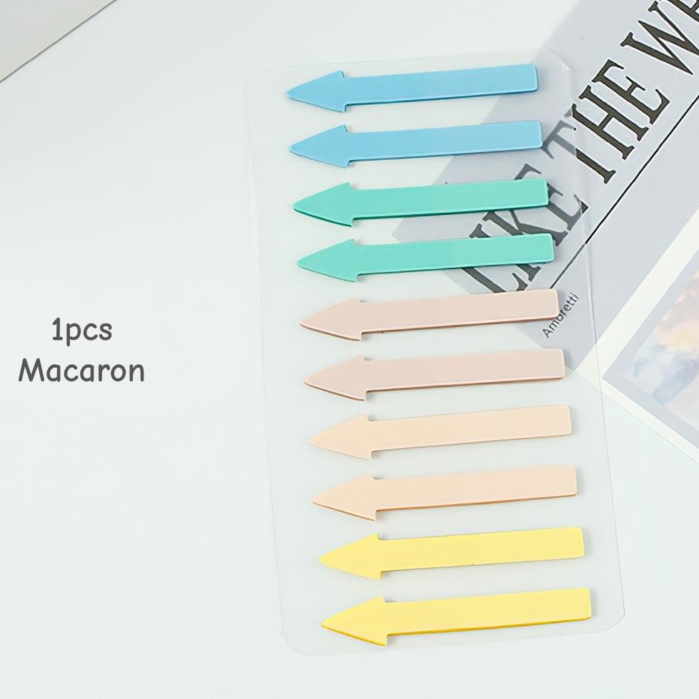 1/12 Stück Pfeilfarbige Haftstreifen Haftnotizen Mini 200 Blatt pro Notizblock, Farbverlaufspfeil Indexaufkleber Tagebuch