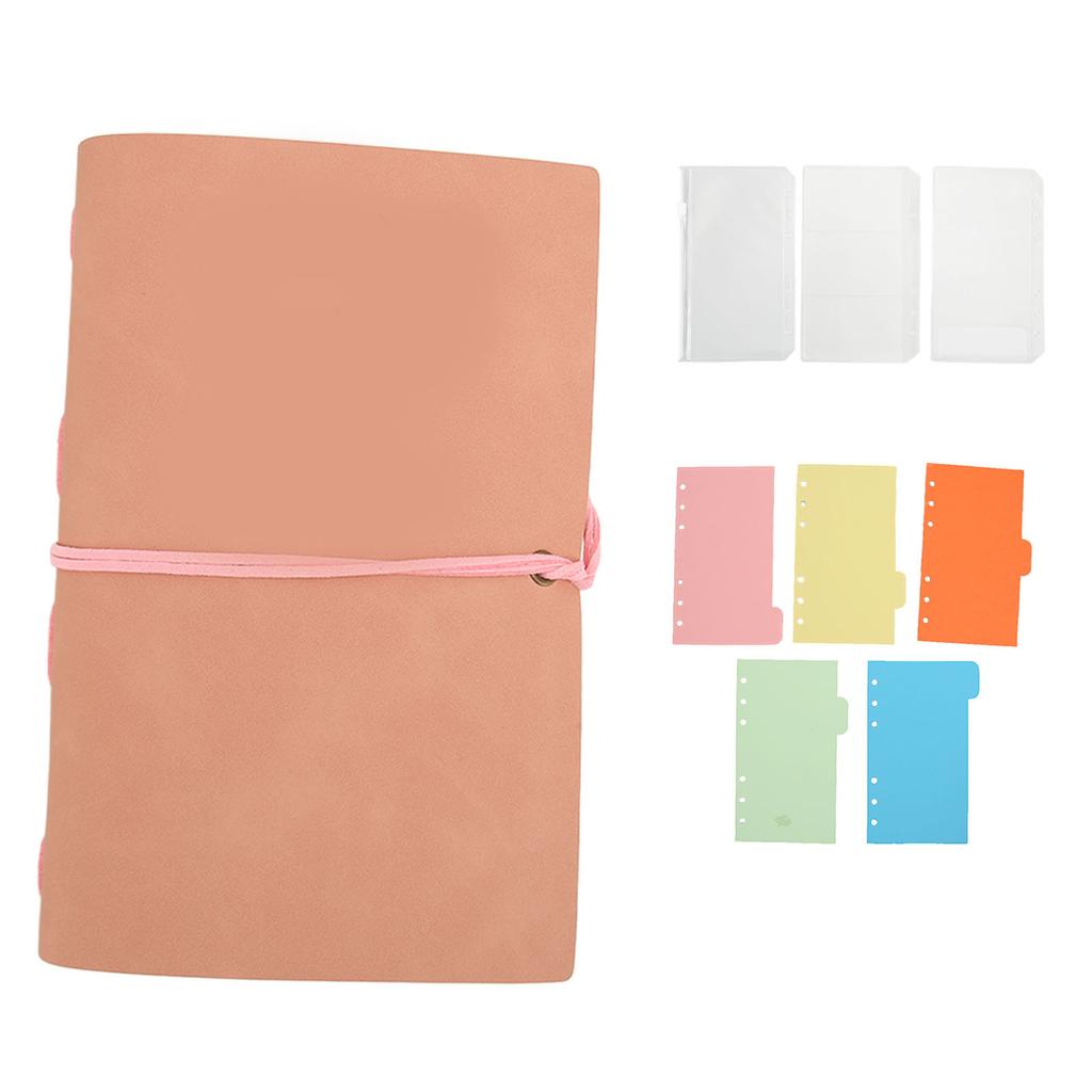 80 Sheets Loose Leaf Notebook Detachable PU Leather Cover 6   Notebook Spiral Notebook for