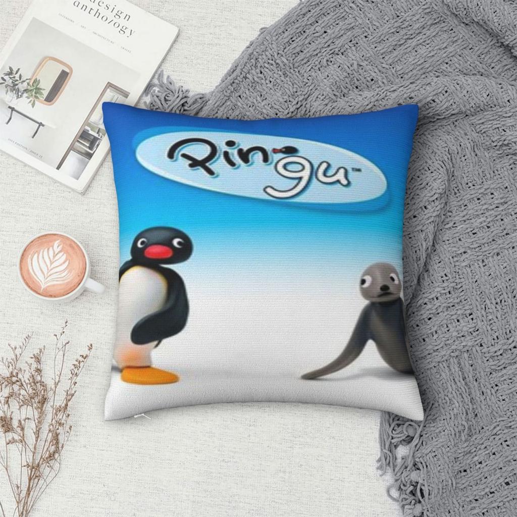 Home Decorations Pingus Cartoon Penguin Pillowcases Merch Pillow Cover Square Multiple Sizes