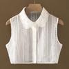 Women's Iron-Free Peter Pan Lace Hollow-Out False Collar for Autumn/Winter Sweaters