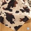 100*150cm Animal Print Short Plush Fabric Tiger Leopard Zebra Cow Pattern Fabric Wild Man Stage Costumes DIY Toy Doll Clothes