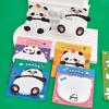 20Pcs Cartoon Special-shaped Panda Sticky Notes Cute Cartoon Reusable Memo Pads for Students Note Paper Aesthetic School Supplies