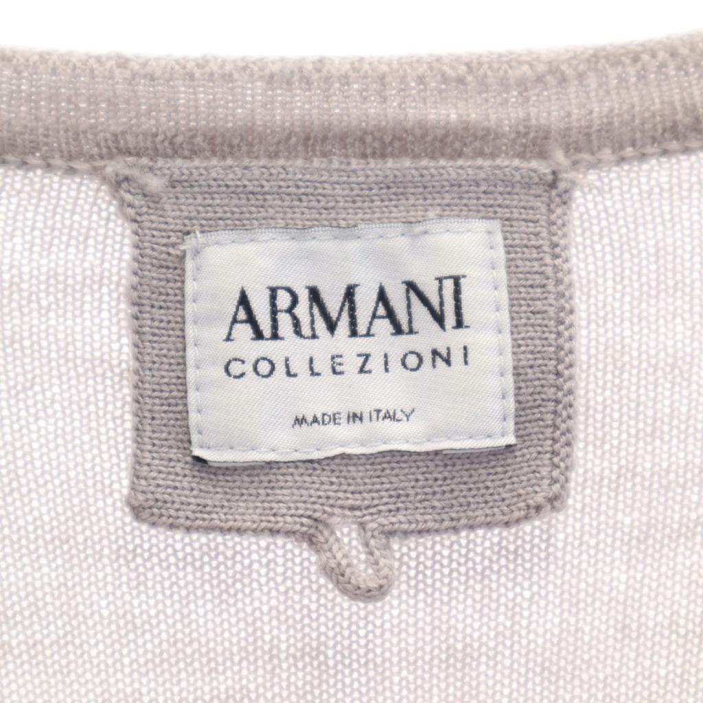 Armani Herren Strickpullover mit langen Ärmeln 48 grau COLLEZIONI Made in Italy Gebraucht