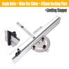 Miter Gauge Table Saw With Track Stop Backer Woodworking Push Handle Woodworking Table Saw Adjustable Practical