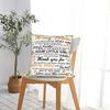 Mother's Day  Square Pillow Covers Polyester Room Letter From Daughter Sunflower Cushion Cover Cool Decor Pillowcase 40*40