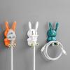 Cartoon Rabbit Wall Hook Hanger Multifunctional Hanging Bracket Supplies for Home Bathroom Toothbrush Cup