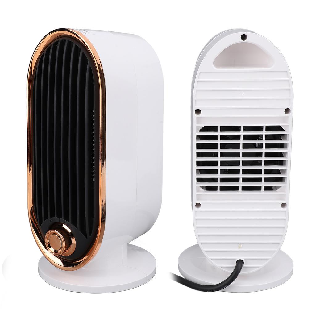 Desktop Space Heater Office Indoor Small Quiet Portable Vertical Hot Cold Dual Use White