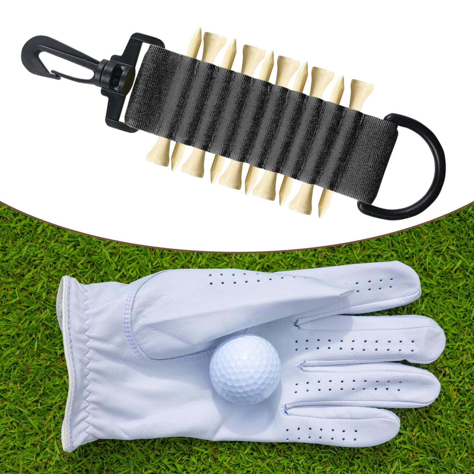 

Держатель для гольф-ти 10 ти для женщин и мужчин Подарок Портативный держатель для грина и тренировочной площадки чёрный