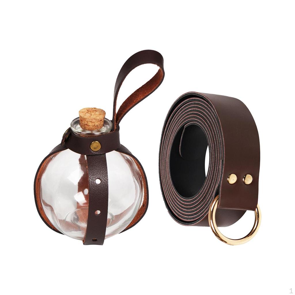 Viking Belt PU Leather Medieval 240cm Renaissance Costume Set Cosplay