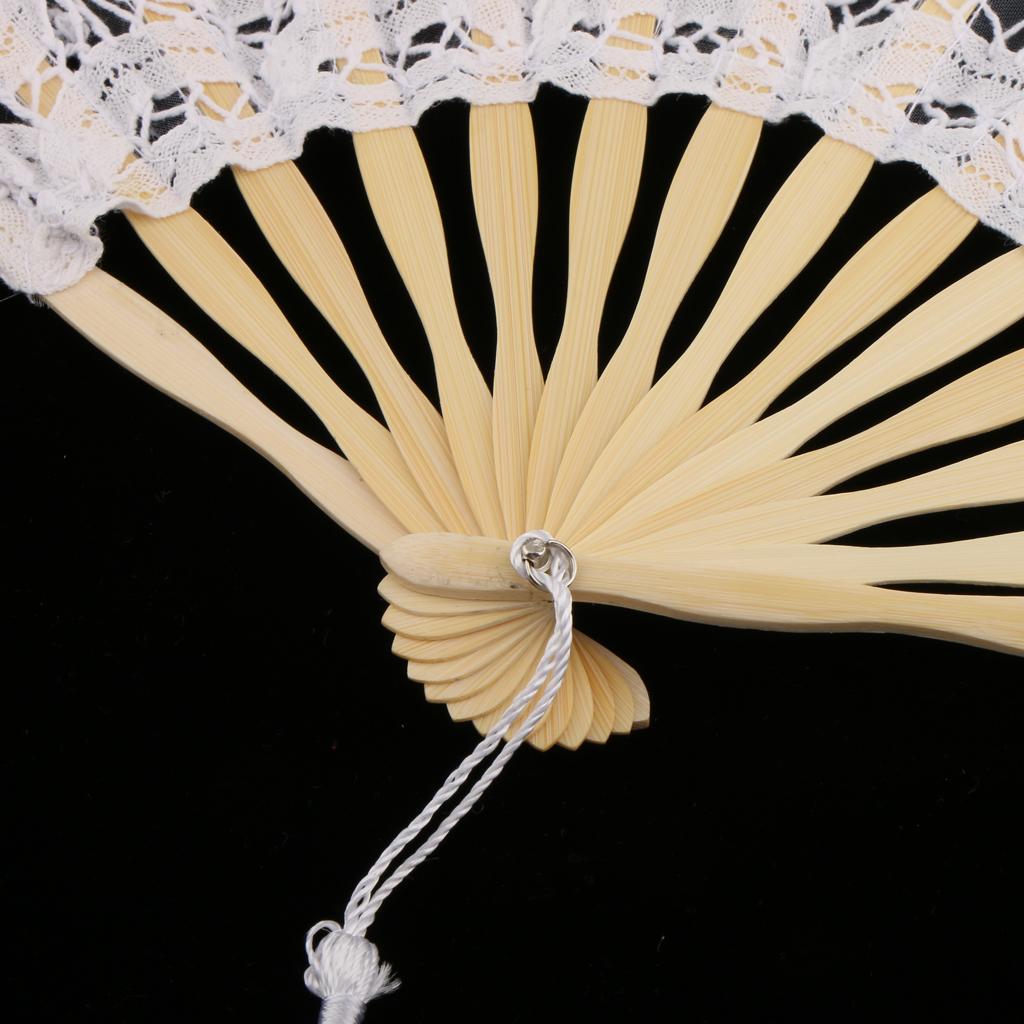 Deluxe Lace Folding Fan Chinese Style Hand Fan for Performance Prop Party Decoration and Elegant Event Gift