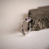 Серебряное кольцо с натуральным аметистом 0.63ct, вес изделия 2,04 гр (2189459)