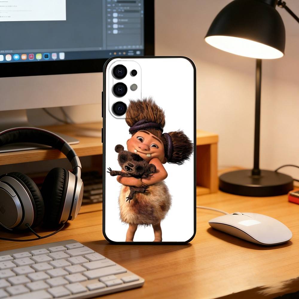L-Lovely crazy cartoon cavemen Phone Case For Samsung S25,S24,S21,S22,S23,S30,Ultra,S20,Plus,Fe,Soft Silicone Black Cover