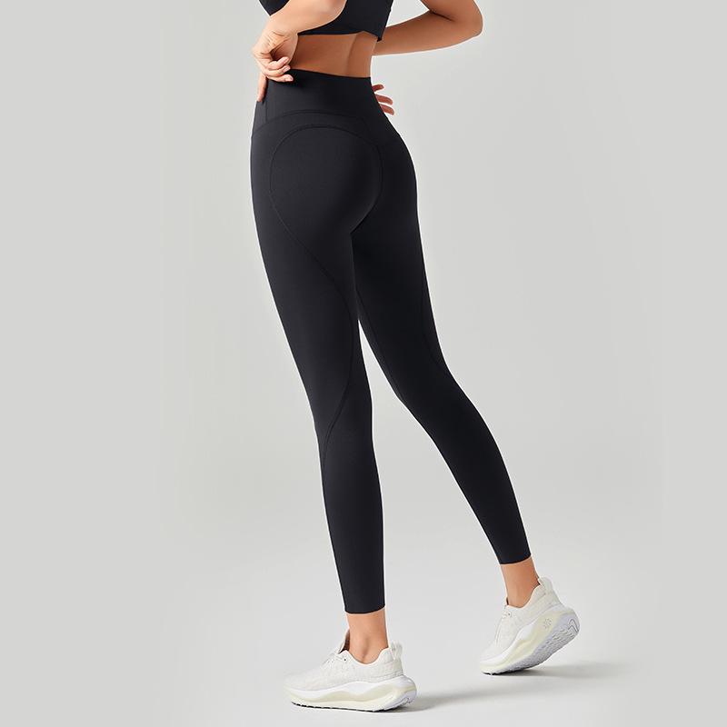 Women's High Waist Seamless Yoga Leggings - Nude Feel, Tummy Control, Hip Lift, Spring/Summer Fitness Pants