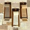 Retro Memo Pad Board Clip Can Tear Sticky Notes Paper Memo Board Clip Memo Paper Tearable Non-Sticky Blank Wooden Memo Pad