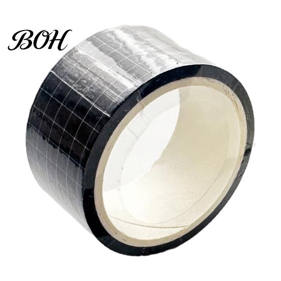 Black And White Plaid Tape Grid Washi Tape, Pattern Decorative Masking Hand-tearable for Arts, DIY Crafts, Journals, Planners, Scrapbooking,