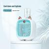 Portable Summer Fox Humidifying Spray Cool Air Desk Fan with Nezha Sticker