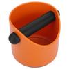 Mini Coffee Grounds Container NonSlip Straight Port Household Grind Bucket Knock Bin Box(Orange )