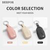 Car Key Cover For VW Volkswagen MK7 Golf 7 Passat Tiguan MK2 For SEAT Ateca Leon FR 2 PU Car Key Protector Shell Accessories
