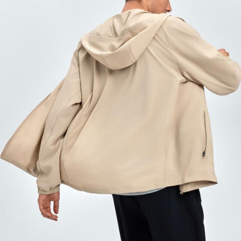 Under Armour SS25 Casual Comfortable Versatile Sun Protection Lightweight Hooded Jacket Unisex Jacket Urban-Khaki 6007569-299