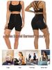 European & American Women's High-Waist Abdomen Control Yoga Pants: Adjustable Button, Hip-Lifting, Body-Shaping Fitness Leggings