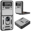 Samsung Z Flip4 Foldable Magnetic Bracket Case with Push-Window and Anti-Drop Protection