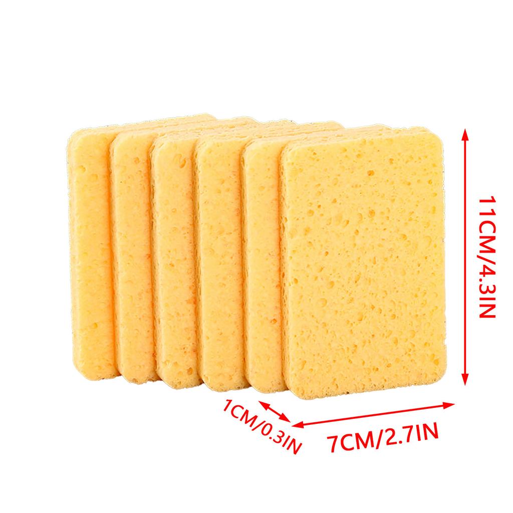 1Pcs Wood Pulp Dishwashing Sponge Wipe Thickened Oil-free Kitchen  Wipe Nano  Pot Brush Cleaning Cloth