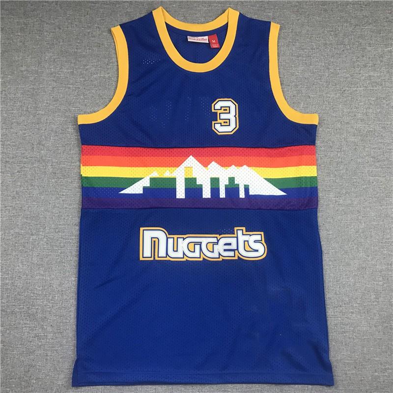 Mens Retro Basketball Jersey Vest With Embroidered Number 55 Jokic 27 Murray Breathable Mesh Cotton Sport Wear