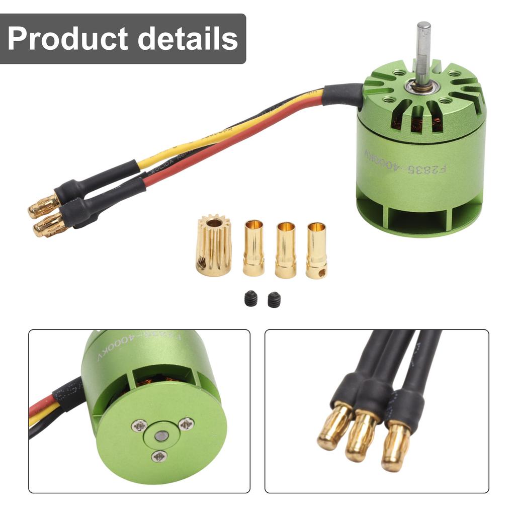 Reliable F2835 4000kv Brushless Motor for ForAlign For TRex ForT Rex 450 RC Airplane Helicopter Smooth Operation