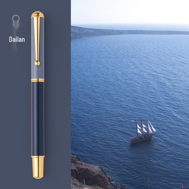 Children's Fine Nib Fountain Pen Set with Engravable Option, Includes Replaceable Ink Cartridges for Student Calligraphy Practice.