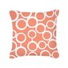 Furniture Life Peach Skin Velvet Pillow Cover Nordic Style Geometric Pattern Office Sofa Cushion Cover