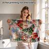 Christmas Snowy Town Bath Towel, Soft Absorbent Quick Dry Shower Towel, Snowman Xmas Gift Kids Bath Towel