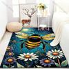 Fantasy Garden and Bees Print Carpet for Living Room Bedroom Bedside Sofa Table Floor Mat Home Area Rug Decoration Large Size