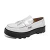Herren Cross-Border Low-Top Leder-Loafer mit Quasten - Dicksohlig, Lässige Frühjahrs- & Herbstschuhe