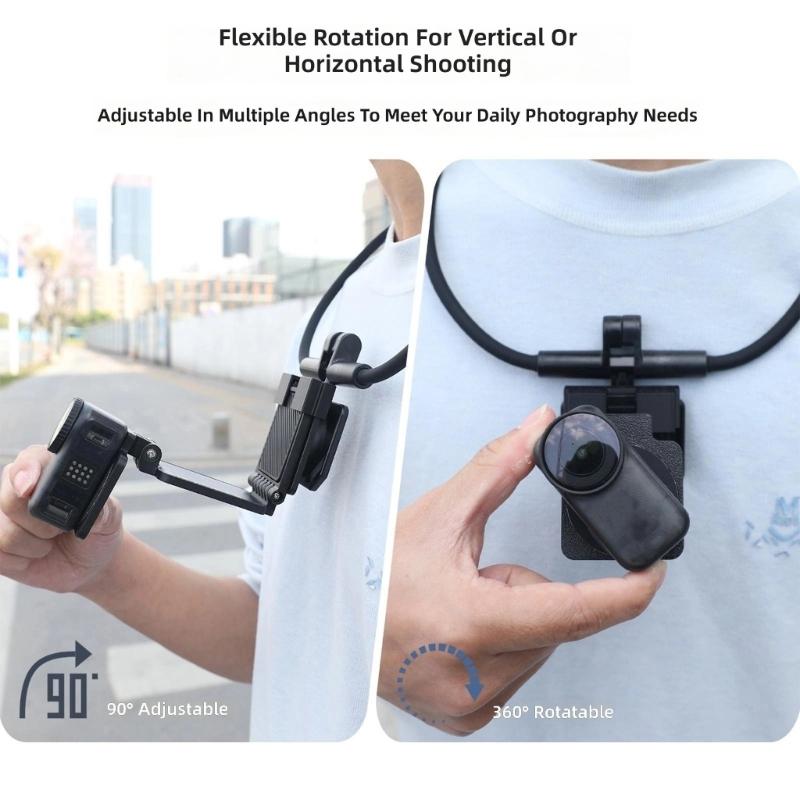 Magnetic Neck Mount Holder For Action Camera With Quick Release Design Perfect For Sports And Outdoor Recording
