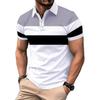 Mens Relaxed Fit Pique Polo Shirt With Button Breathable Casual Short Sleeve Top Office Daily Wear