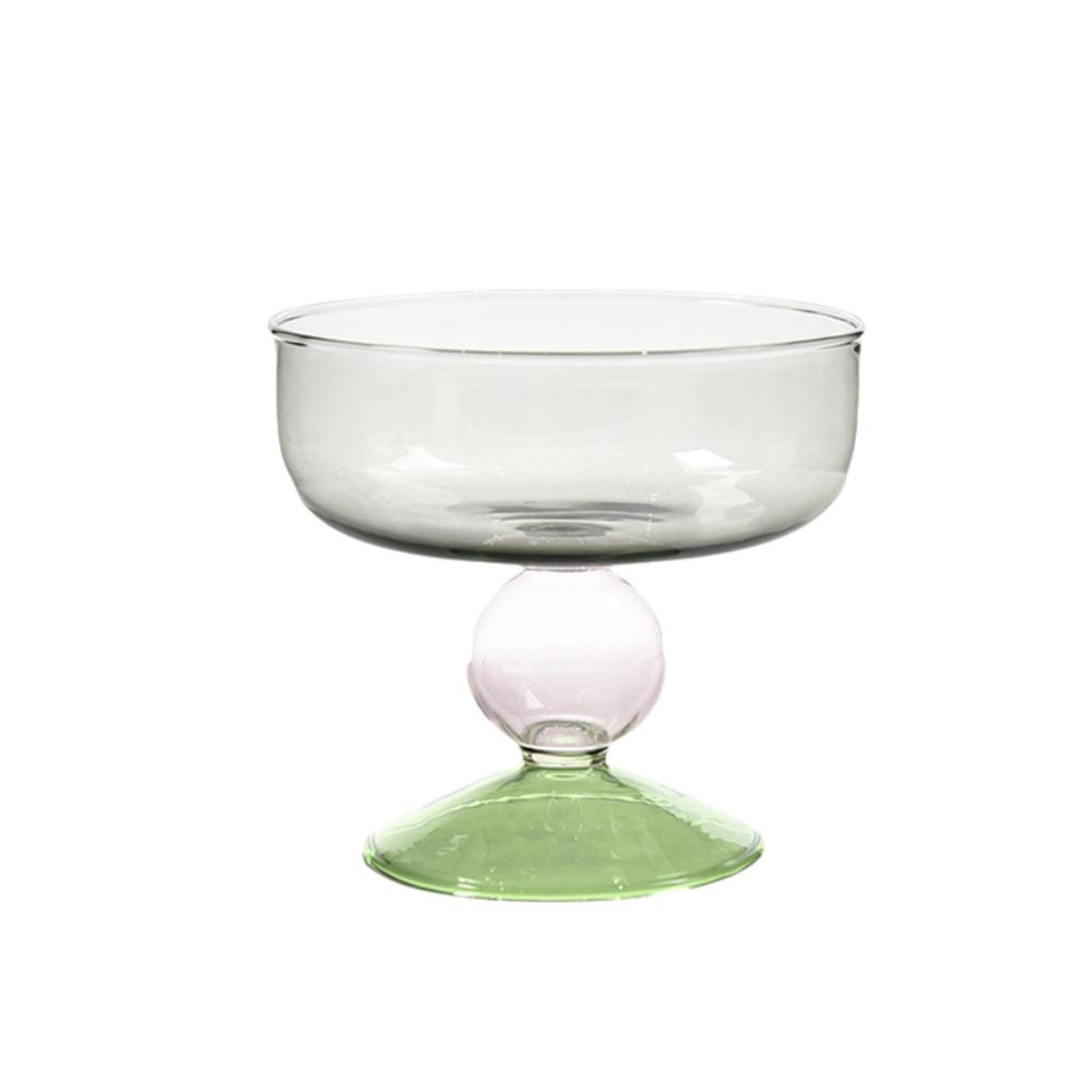 Hohe Füße Glas Eisbecher 270 ML Dessertschale Exquisite Obstsalatschale Café