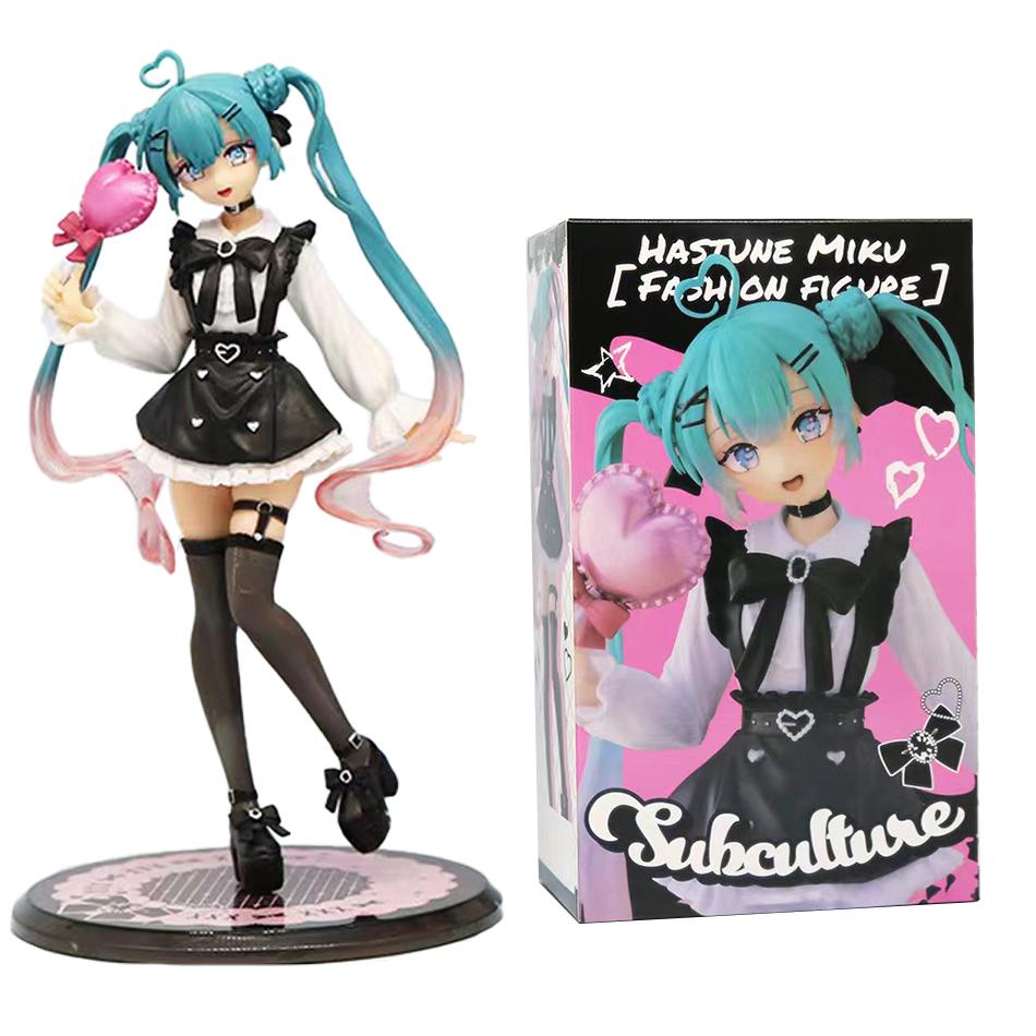 Anime Hatsune Miku X Cinnamoroll Figure Anime Peripheral Collectible Models Decorative Decorations Children Kawaii ChristmasGift