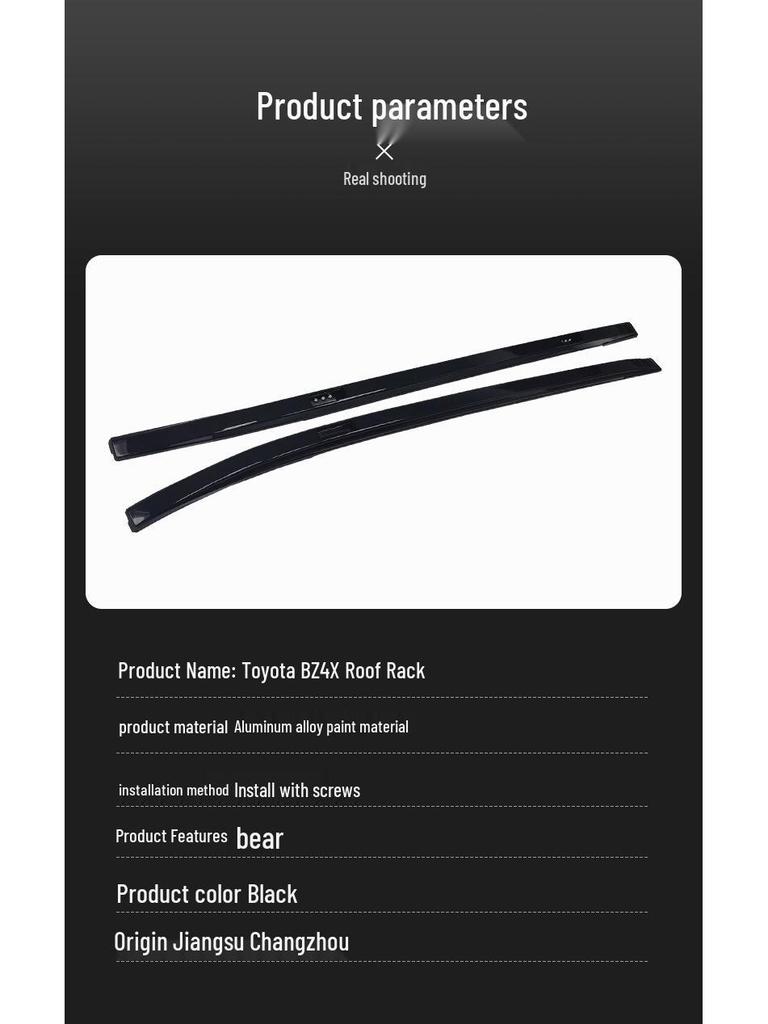 Aluminum Alloy Roof Rack for 2022 Toyota BZ4X