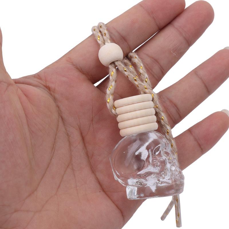 8ml Parfüm Leere Flasche Ornamente Fünf Faden Abdeckung Totenkopf Leere Flasche Anhänger zum Aufhängen Aromatherapie Ätherisches Öl Flasche