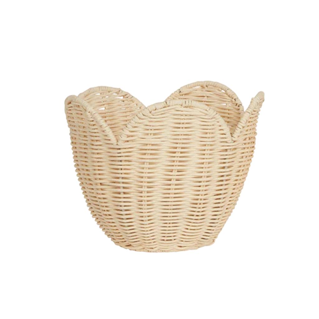 Rattan Storage Basket For Home And Guesthouse Decoration, Toy And Sundry Storage Basket, Handmade.
