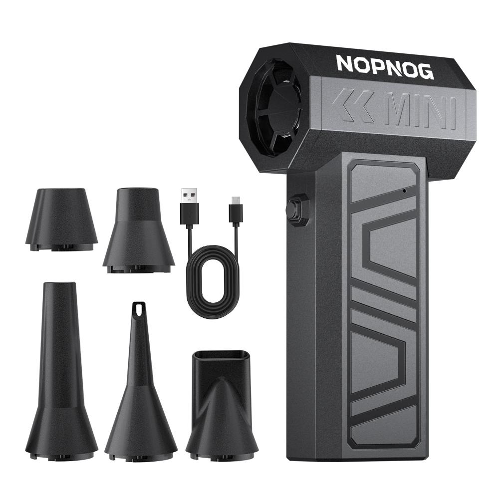 5 Outlet Nozzles Cleaning Blower Tool Turbo Jet Fan Car Fan 130000RPM Electric Air Duster 4 Gears Portable Blowing Snow Type-C Charging