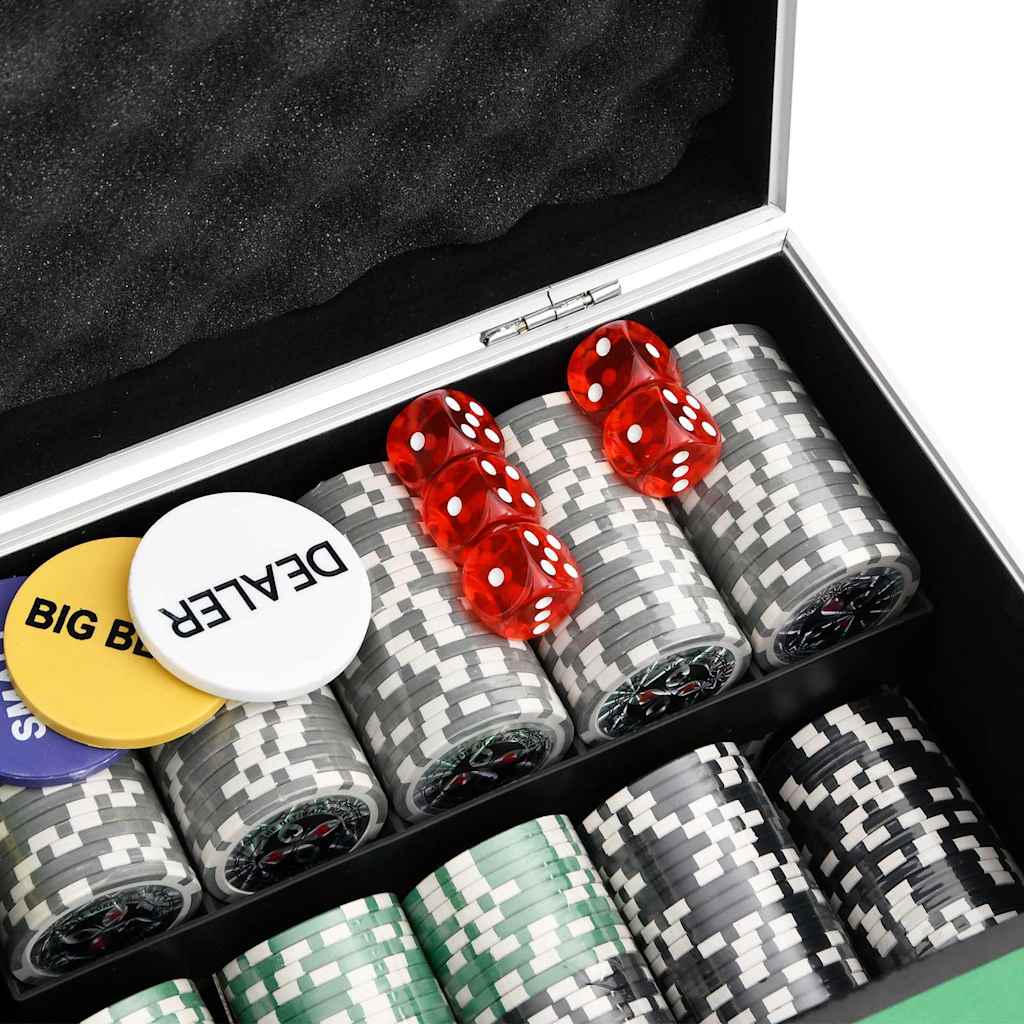 Vidaxl Poker Chip Set, 300 Pcs, 11.5 G