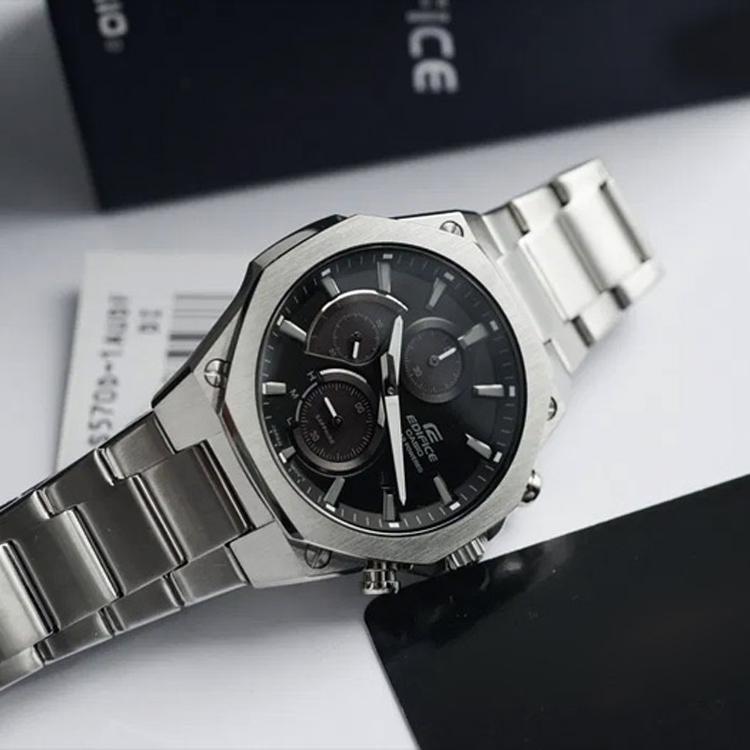 CASIO Men EDIFICE Black Watch EFS-S570D-1A EFS-S570D-1A