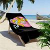 Bart Simpson Print Beach Towel, Large Soft Quick Dry Towel for Beach Camping Swimming