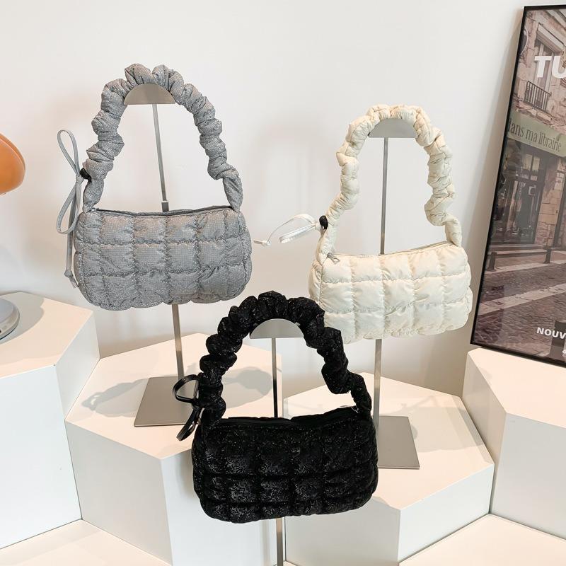 Popular New Fabric Small Square Bag Fashion Versatile Shoulder Crossbody Shoulder Strap Adjustable Underarm Bag